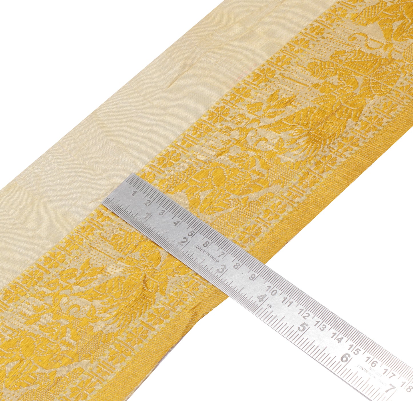 Sushila Vintage Cream Saree Border Indian Craft Sewing Trim Woven Lace Ribbon