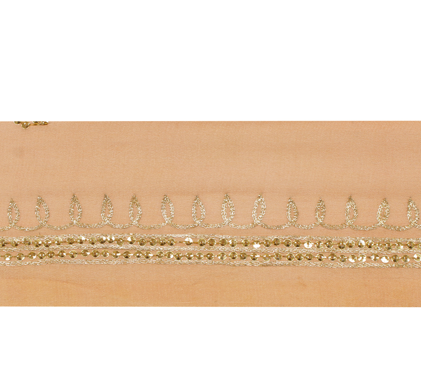 Sushila Vintage Cream Saree Border Indian Craft Sewing Trim Embroidered Lace