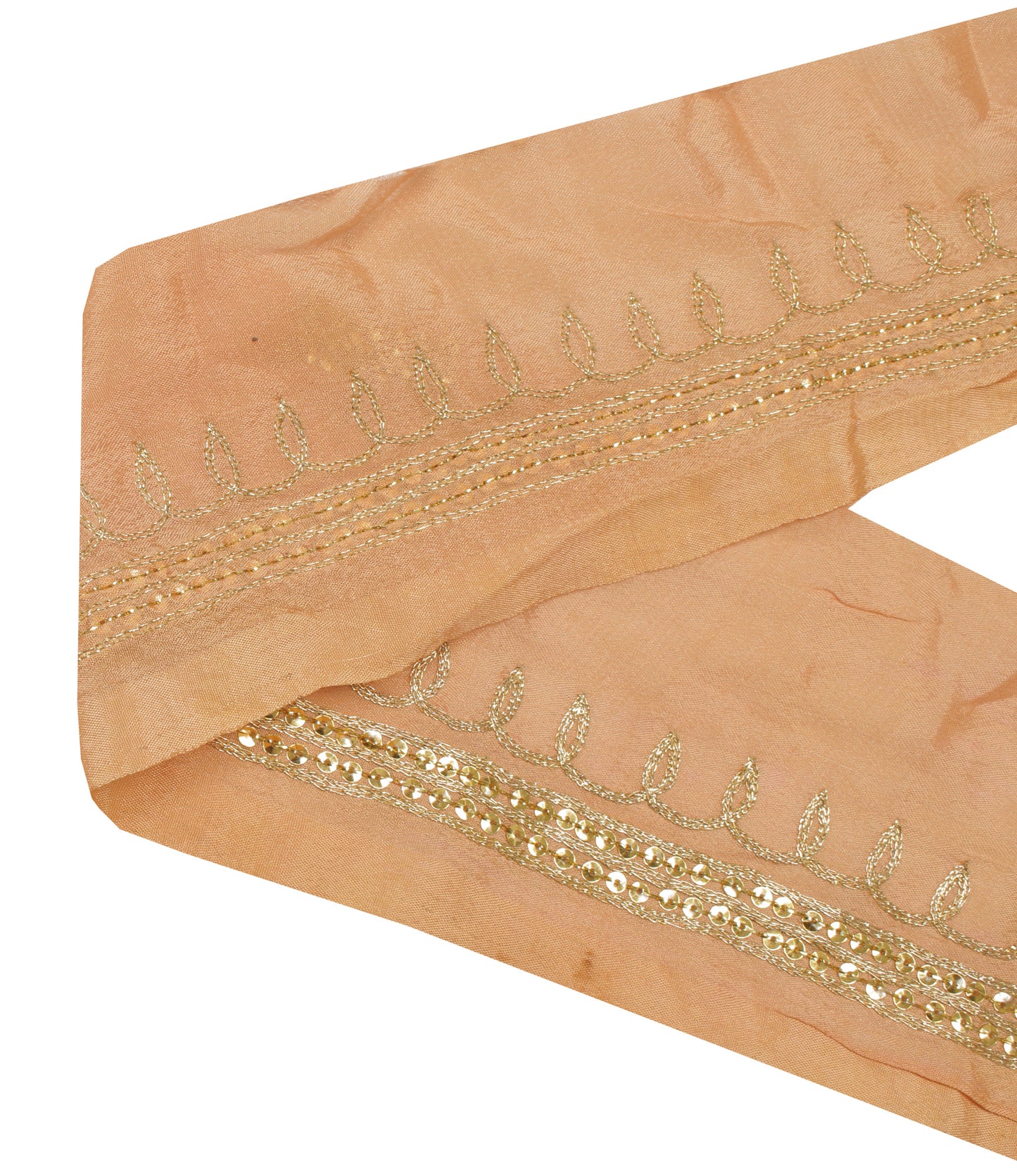 Sushila Vintage Cream Saree Border Indian Craft Sewing Trim Embroidered Lace
