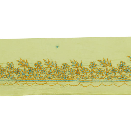 Sushila Vintage Saree Border Indian Craft Sewing Trim Hand Embroidered Ribbon