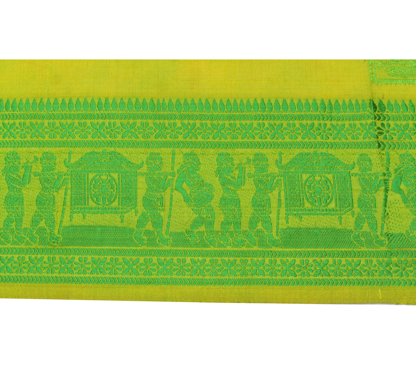 Sushila Vintage Green Saree Border Indian Craft Sewing Trim Woven Lace Ribbon