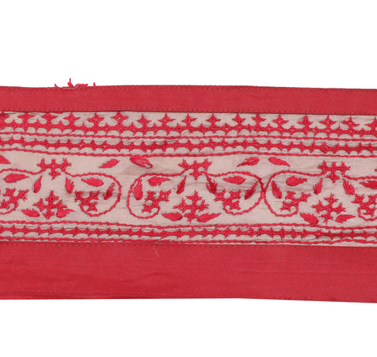 Sushila Vintage Indian Saree Border Indian Craft Sewing Trim Embroidered Lace