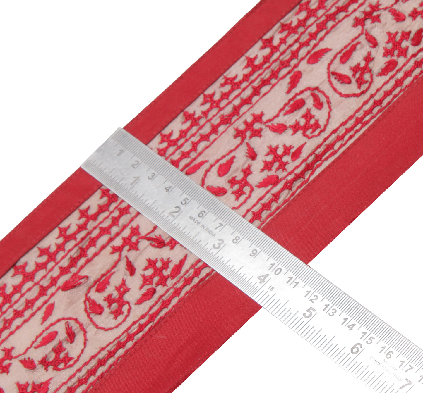 Sushila Vintage Indian Saree Border Indian Craft Sewing Trim Embroidered Lace