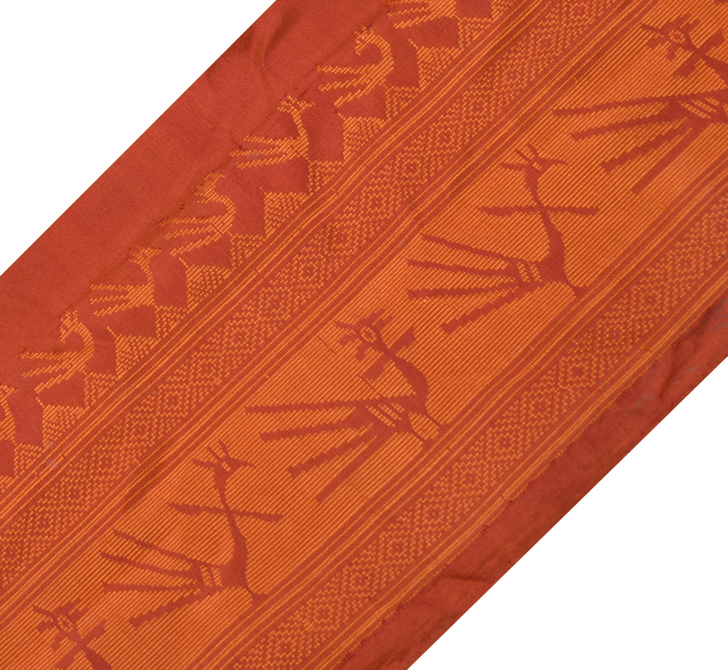 Sushila Vintage Rust Saree Border Indian Craft Sewing Trim Woven Lace Ribbon