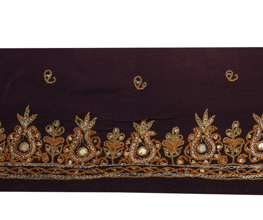 Sushila Vintage Sari Border Indian Craft Sewing Trim Hand Embroidered Lace
