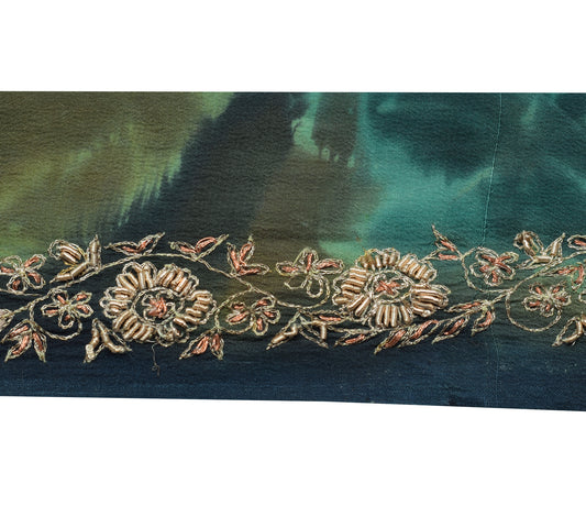 Sushila Vintage Indian Saree Border Indian Craft Sewing Trim Hand Beaded Ribbon
