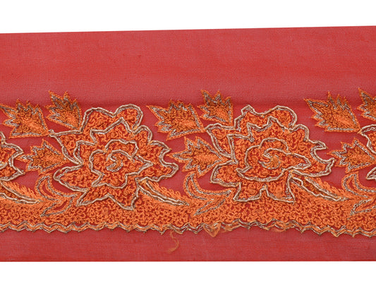 Sushila Vintage  Saree Border Indian Craft Sewing Trim Embroidered Lace Ribbon