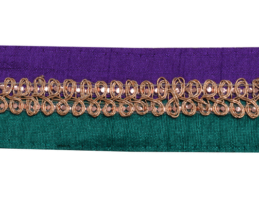 Sushila Vintage Multi-Color Saree Border Indian Craft Sewing Trim Lace Ribbon