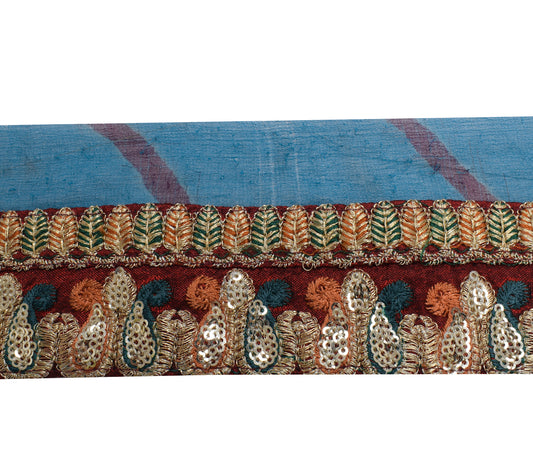 Sushila Vintage Indian Saree Border Indian Craft Sewing Trim Embroidered Lace