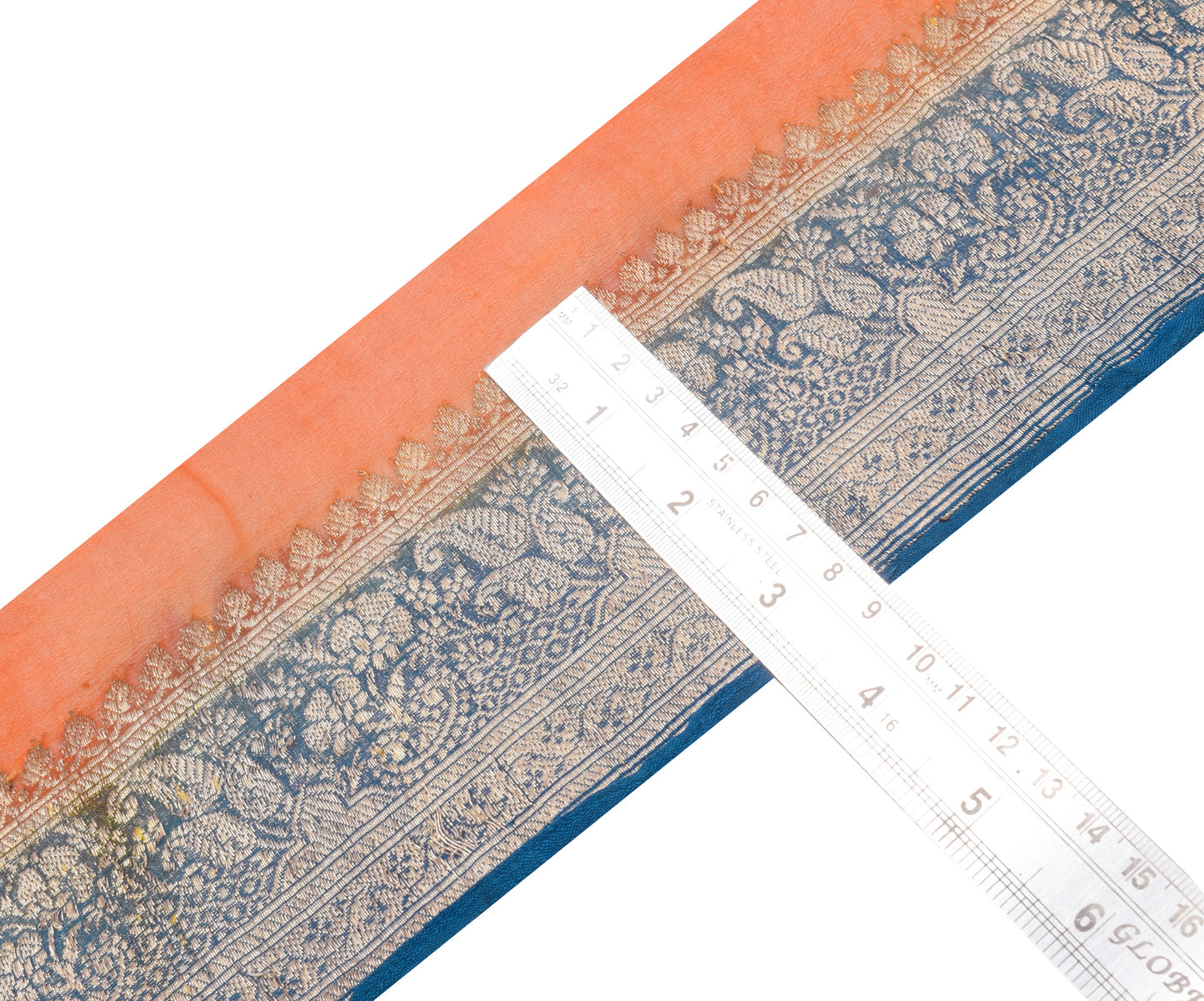 Sushila Vintage Saree Border Indian Craft Sewing Trim Zari Woven Lace Ribbon