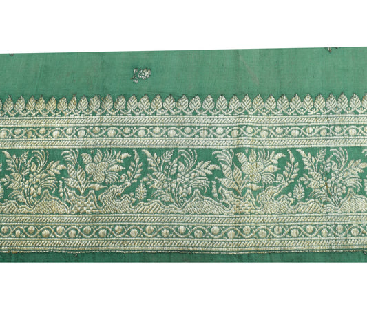 Sushila Vintage Pista Green Saree Border Indian Craft Sewing Trim Woven Lace