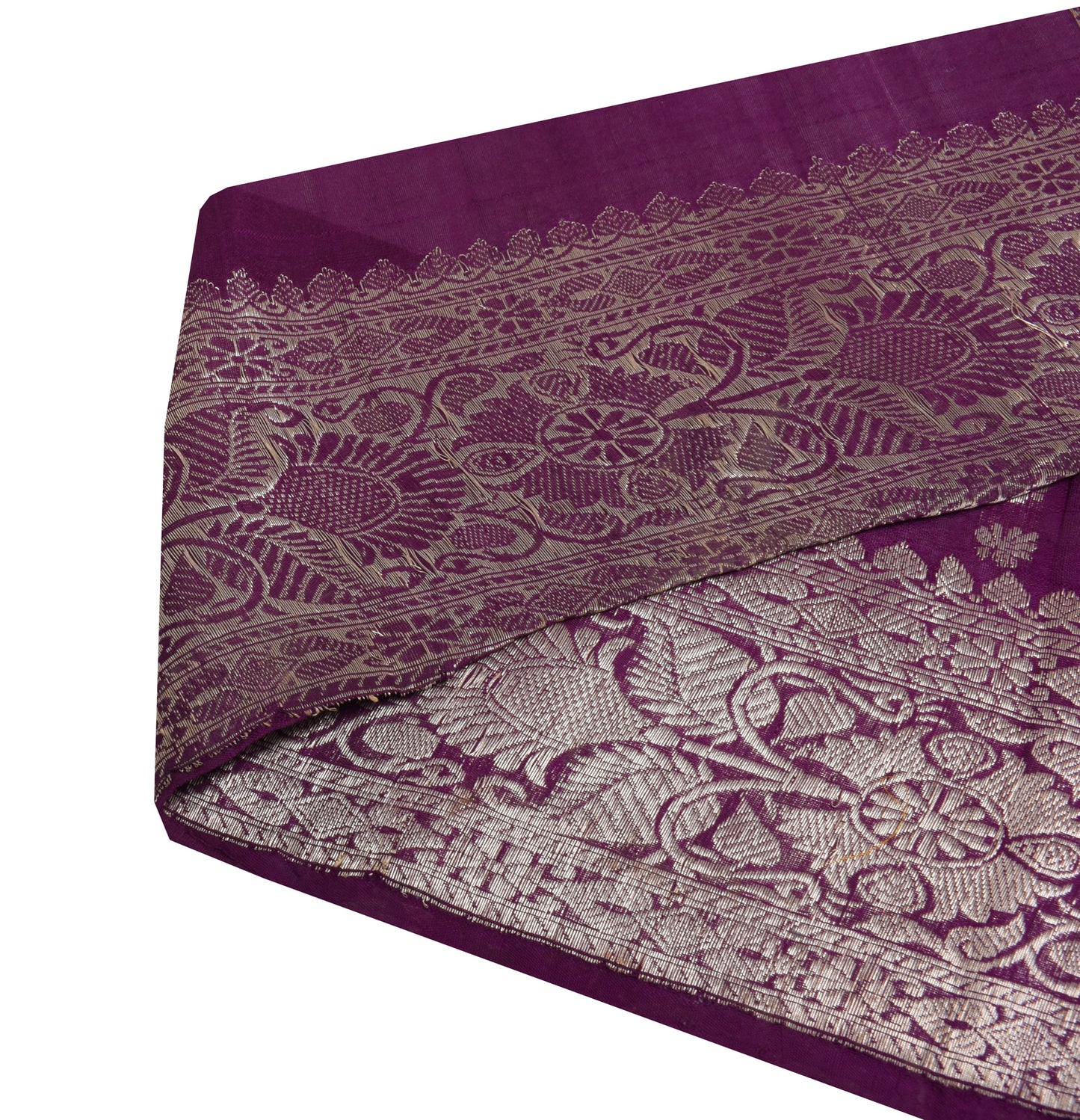 Sushila Vintage Purple Saree Border Indian Craft Sewing Trim Woven Lace Ribbon