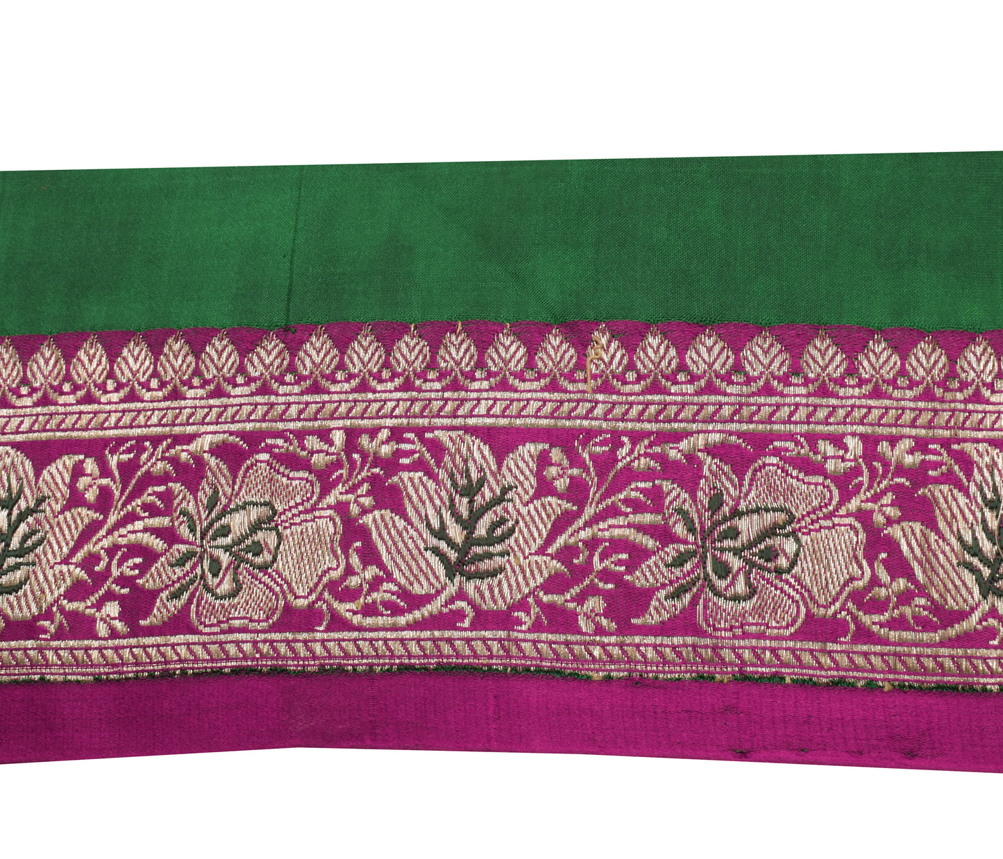 Sushila Vintage Magenta Saree Border Indian Craft Sewing Trim Woven Lace