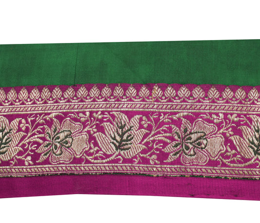 Sushila Vintage Magenta Saree Border Indian Craft Sewing Trim Woven Lace