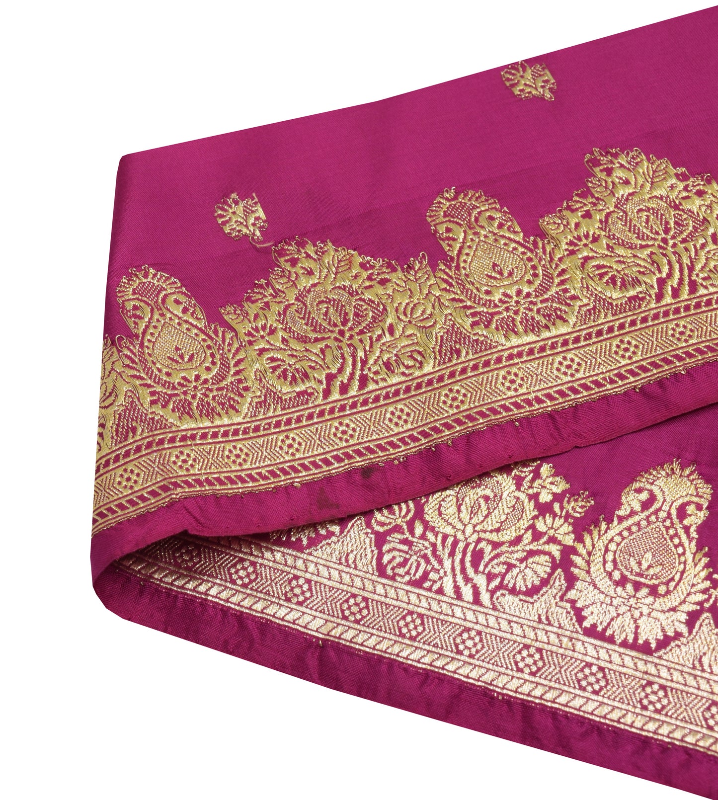 Sushila Vintage Purple Saree Border Indian Craft Sewing Trim Zari Woven Lace