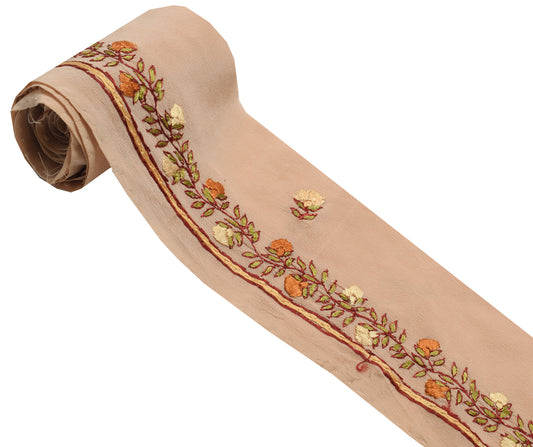 Sushila Vintage Saree Border Indian Craft Sewing Trim Hand Embroidered Lace Edge