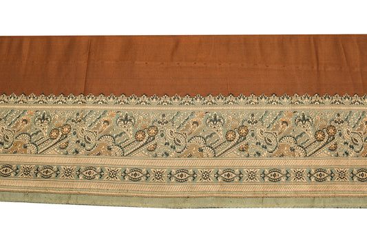 Sushila Vintage Brown Saree Border Indian Craft Sewing Trim Woven Lace Ribbon