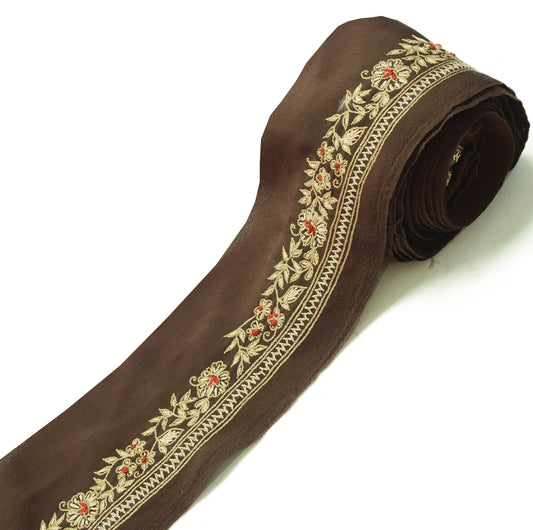Sushila Vintage Saree Border Indian Craft Sewing Trim Embroidered Lace Ribbon
