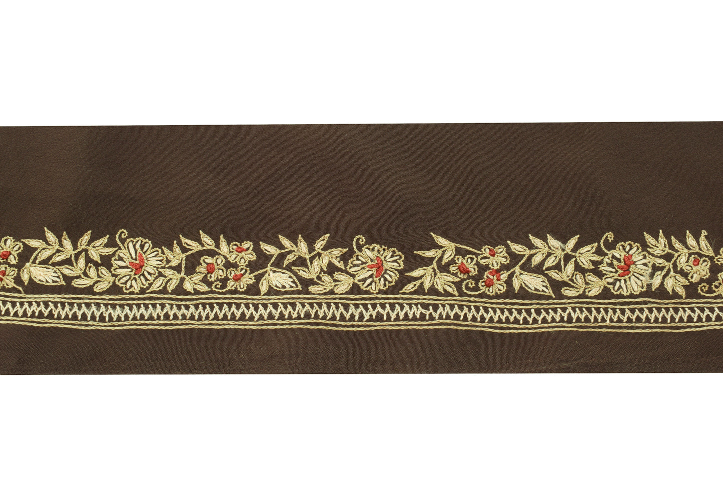 Sushila Vintage Saree Border Indian Craft Sewing Trim Embroidered Lace Ribbon