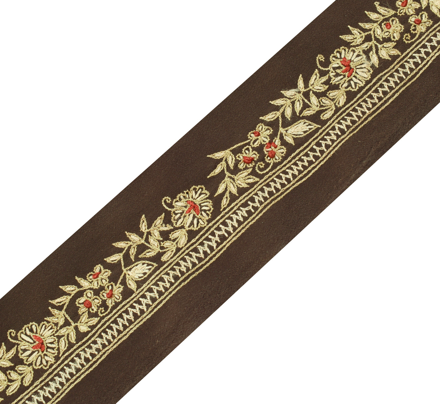 Sushila Vintage Saree Border Indian Craft Sewing Trim Embroidered Lace Ribbon