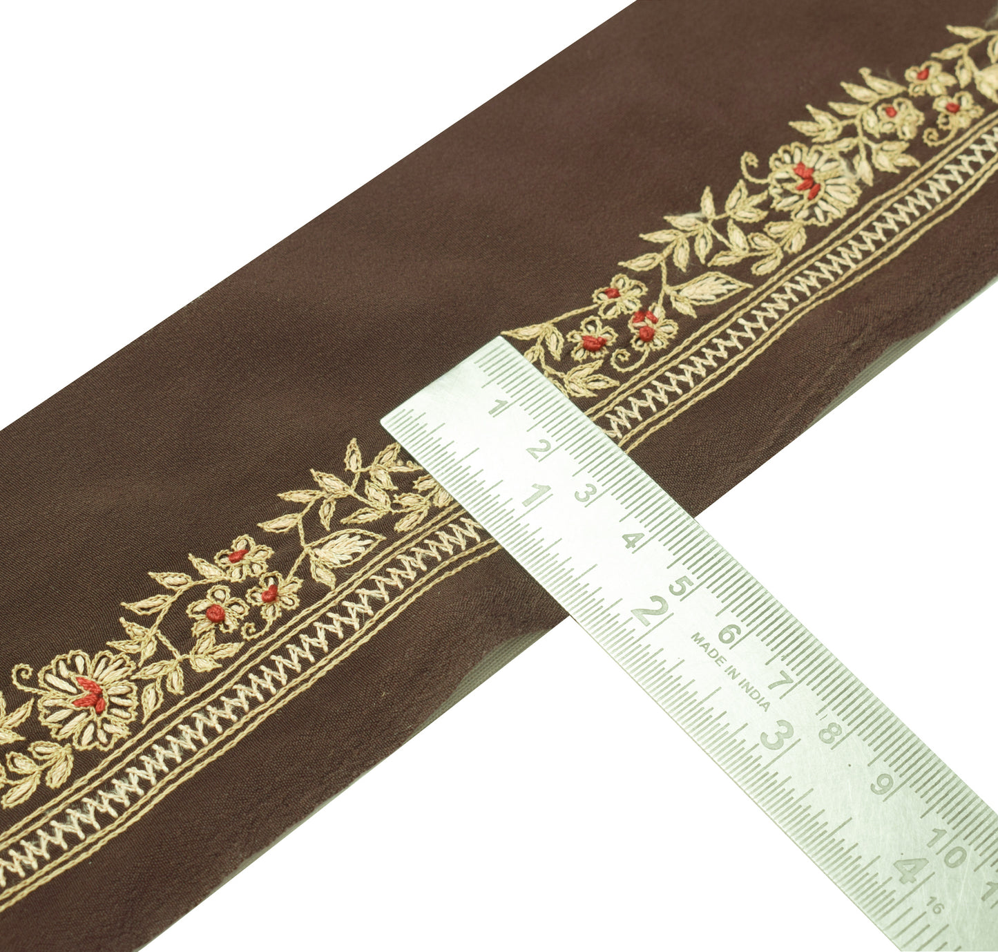 Sushila Vintage Saree Border Indian Craft Sewing Trim Embroidered Lace Ribbon