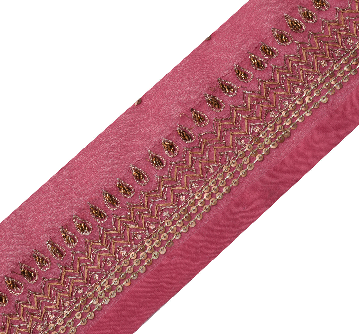 Sushila Vintage Saree Border Indian Craft Sewing Trim Embroidered Lace Ribbon