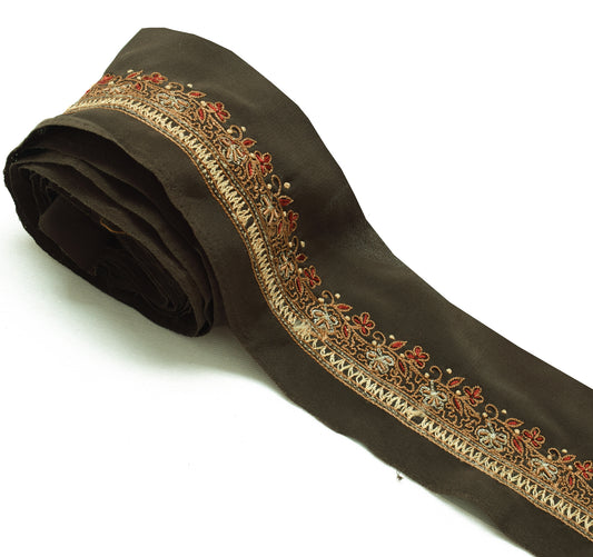 Sushila Vintage Saree Border Indian Craft Sewing Trim Embroidered Lace Ribbon