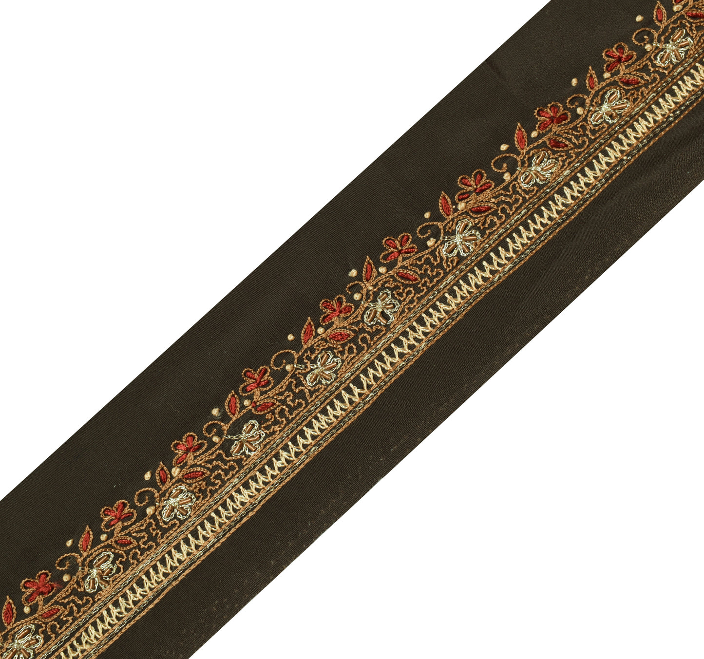 Sushila Vintage Saree Border Indian Craft Sewing Trim Embroidered Lace Ribbon