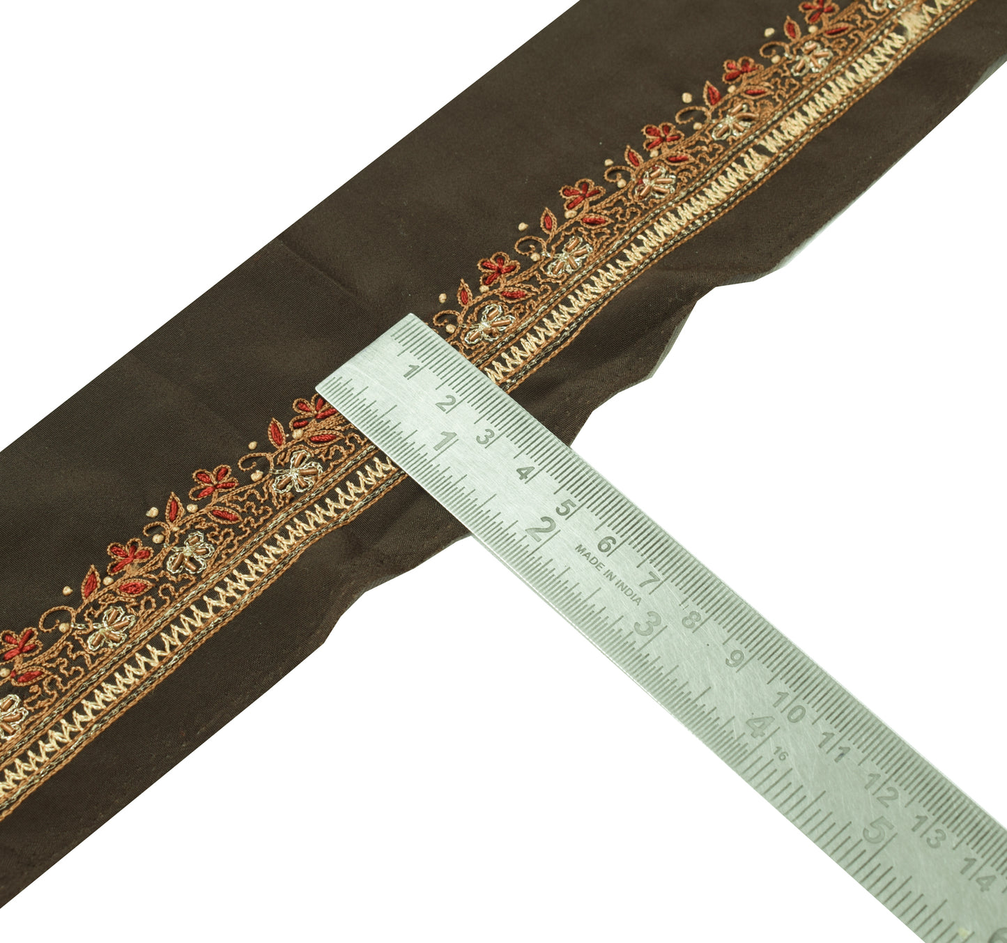 Sushila Vintage Saree Border Indian Craft Sewing Trim Embroidered Lace Ribbon