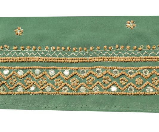 Sushila Vintage Saree Border Indian Craft Sewing Trim Hand Beaded Lace Ribbon