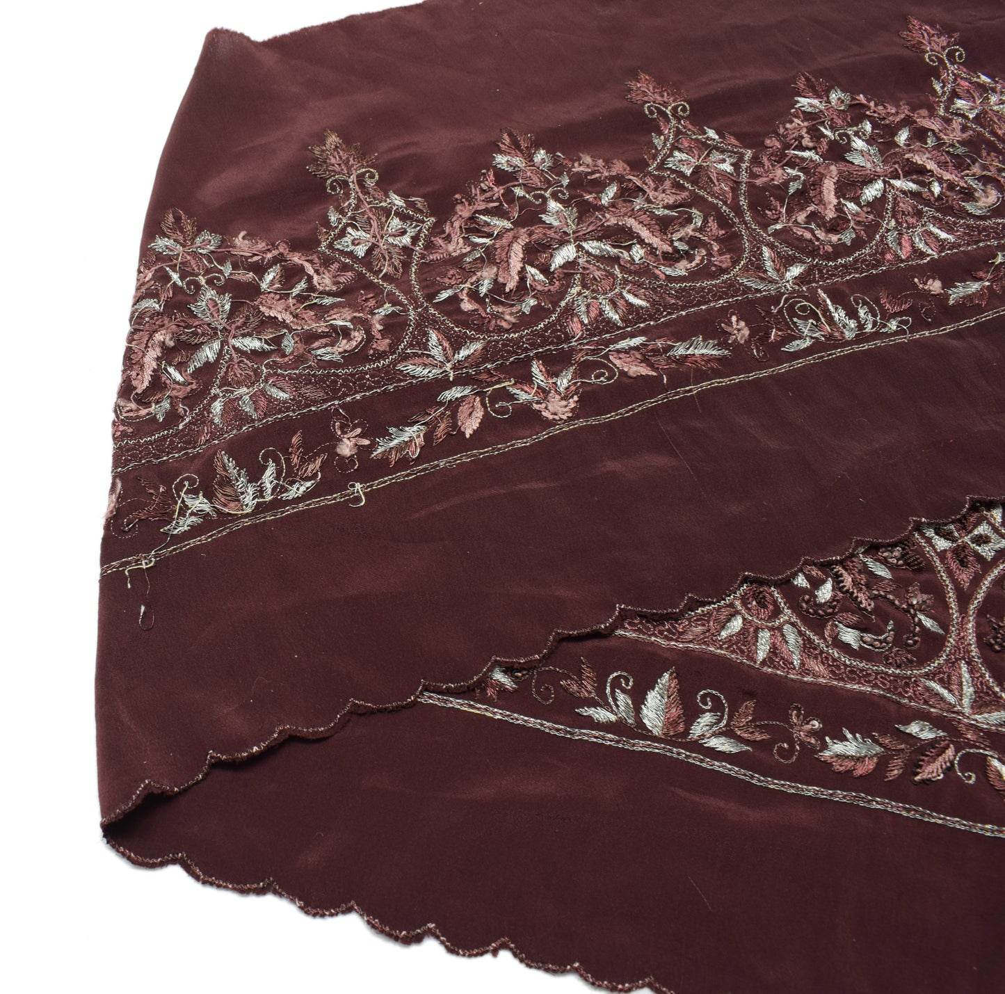 Sushila Vintage Saree Border Indian Craft Sewing Trim Hand Beaded Lace Ribbon