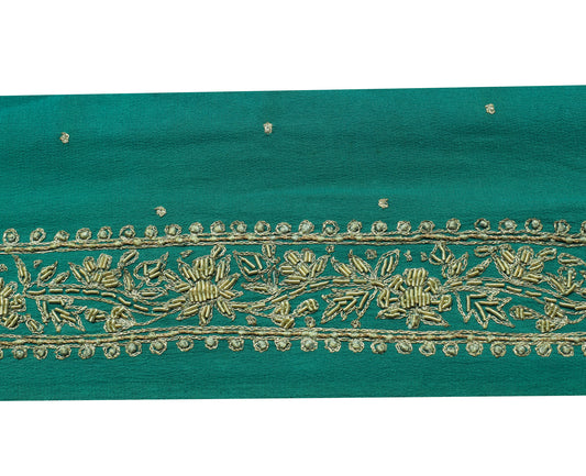 Sushila Vintage Saree Border Indian Craft Sewing Trim Hand Beaded Lace Ribbon