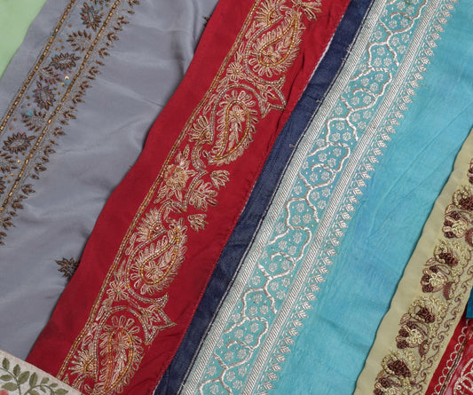 Sushila Vintage 23 Pieces Assorted Lot of Remnant Border Trim Craft Sewing Lace