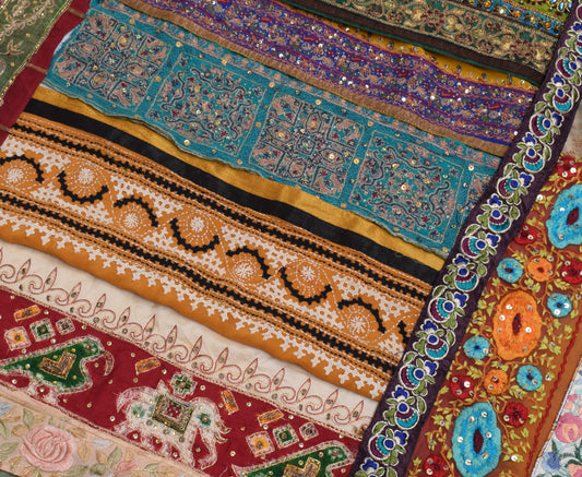 Sushila Vintage 27 Pieces Assorted Lot of Remnant Border Trim Craft Sewing Lace