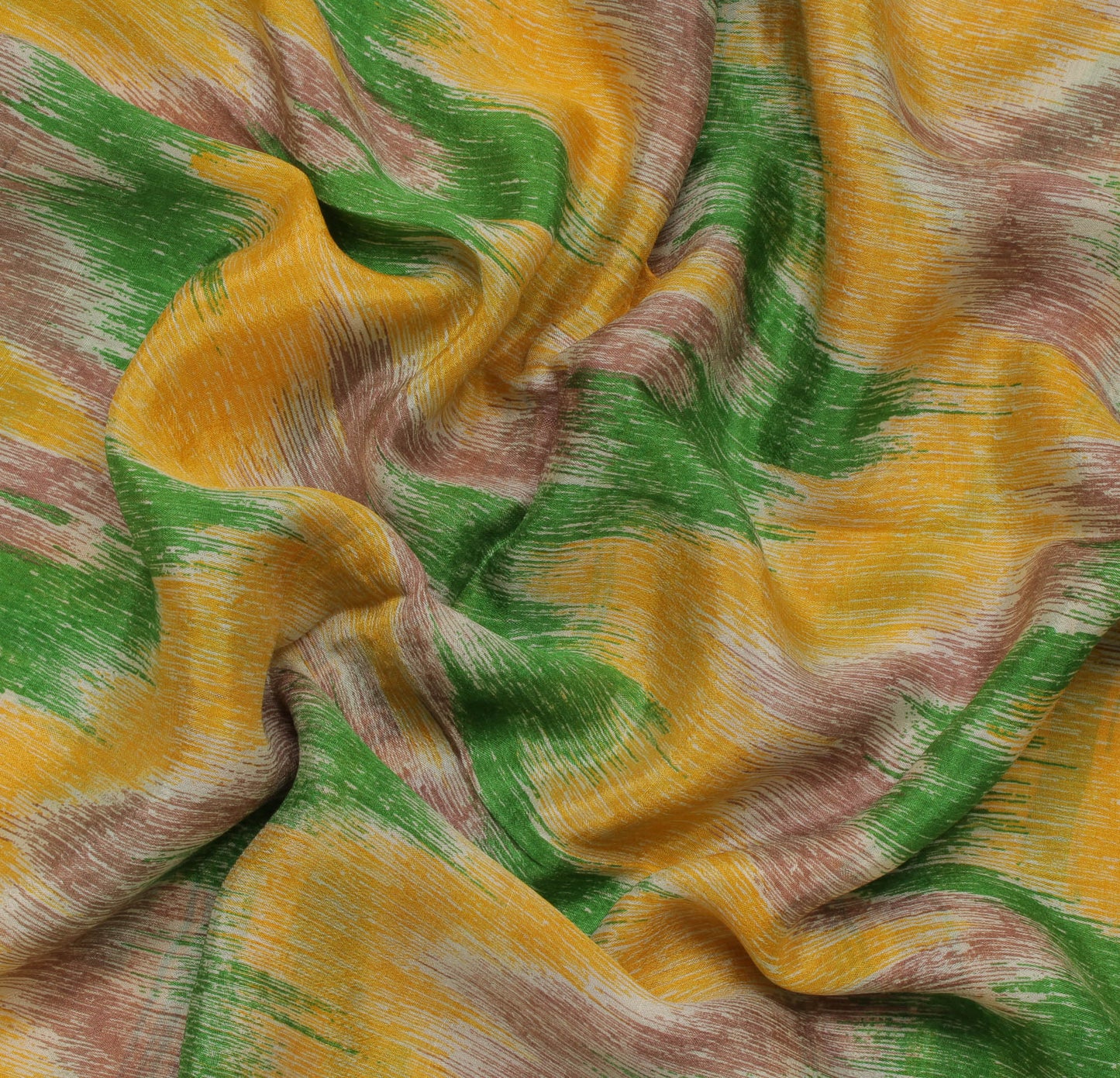 Sushila Vintage Indian Saree 100% Pure Silk Printed Leheria Sari Soft Fabric