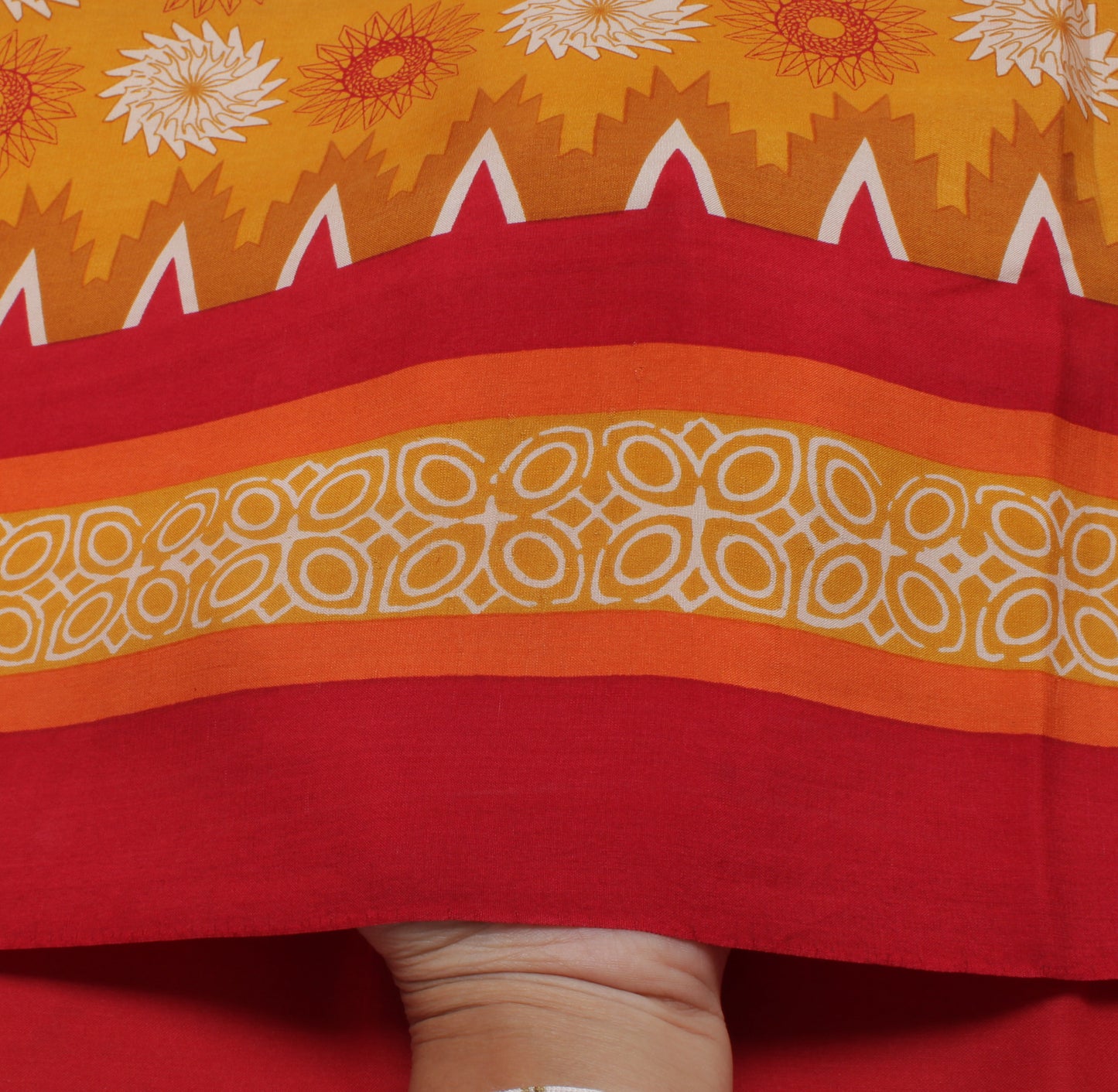 Sushila Vintage Yellow Saree 100% Pure Crepe Silk Printed Floral Soft Fabric