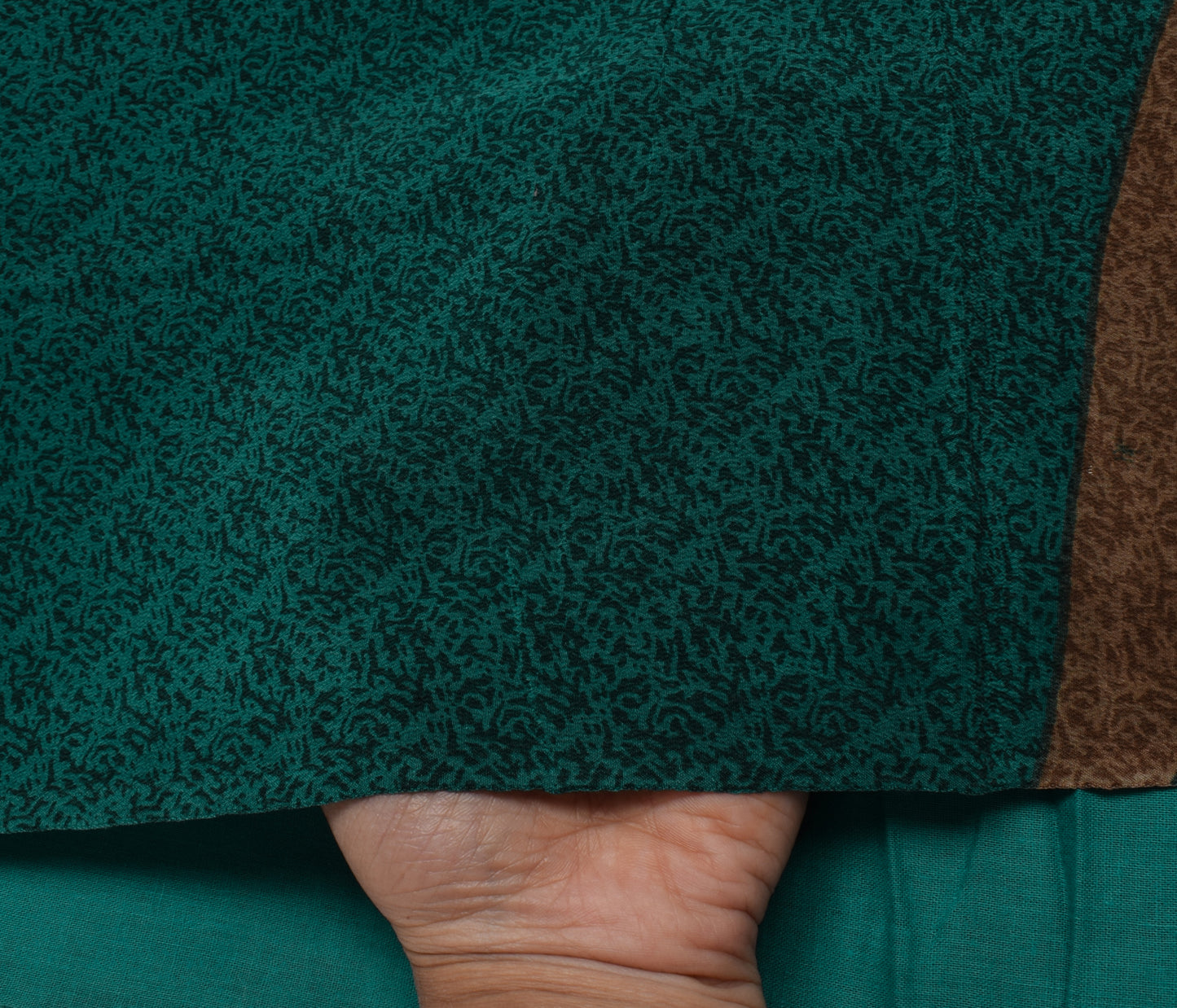 Sushila Vintage Indian Saree 100% Pure Crepe Silk Printed Soft Craft 5 YD Fabric