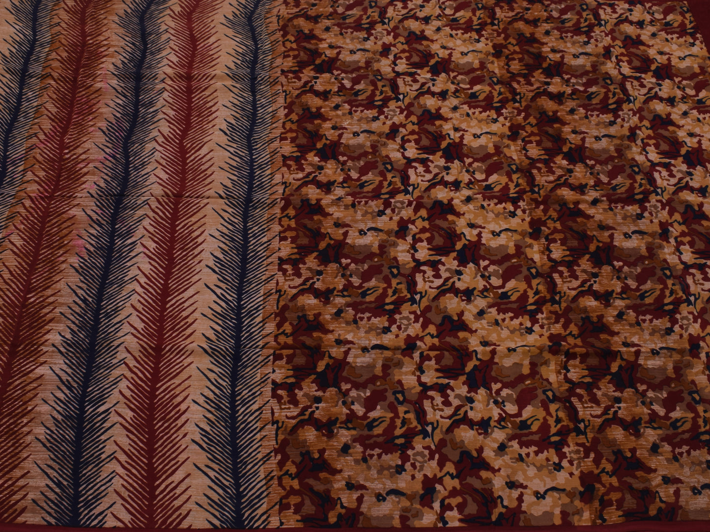 Sushila Vintage Multi-Color Saree Pure Crepe Silk Printed Floral Soft Fabric