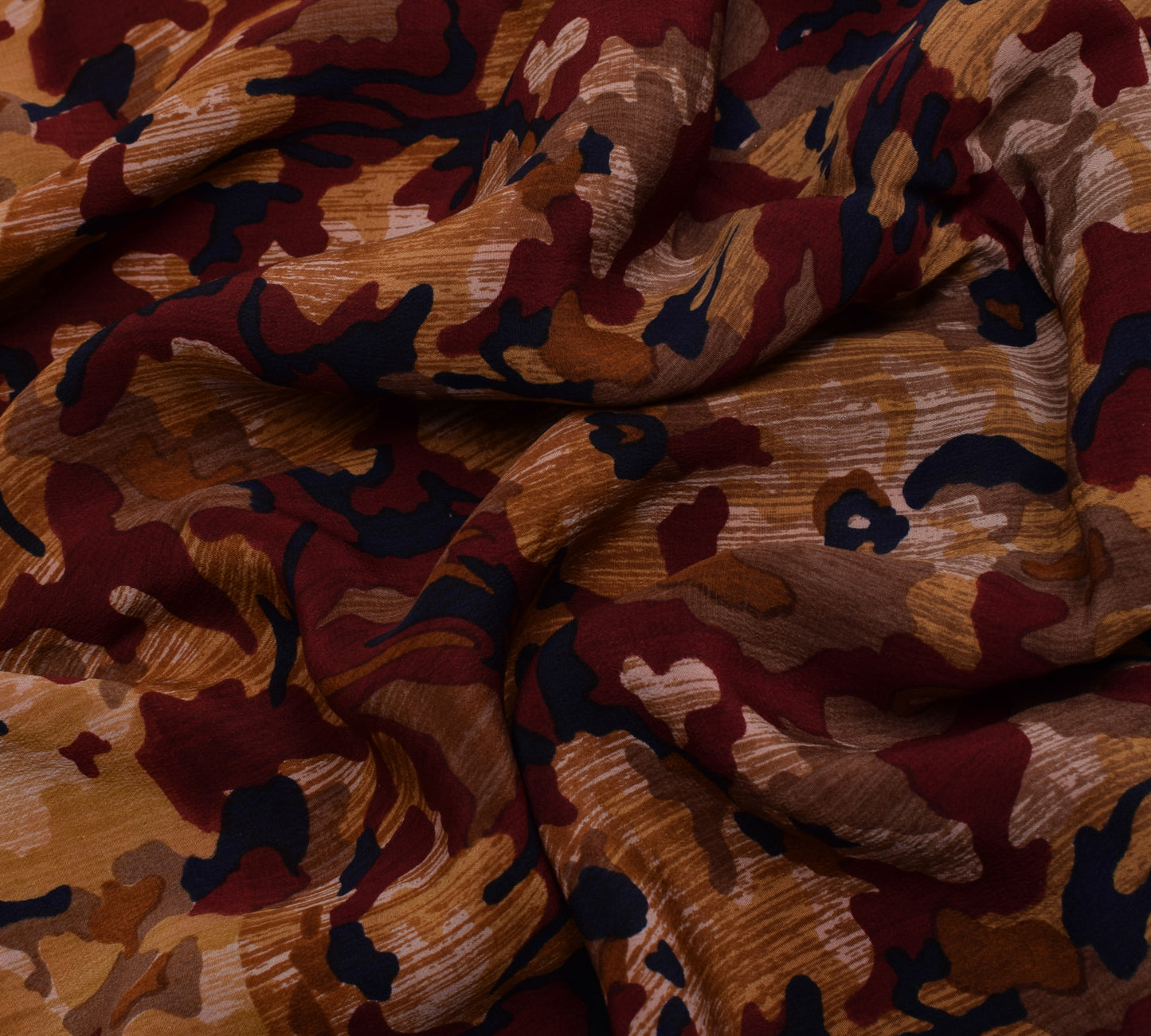 Sushila Vintage Multi-Color Saree Pure Crepe Silk Printed Floral Soft Fabric
