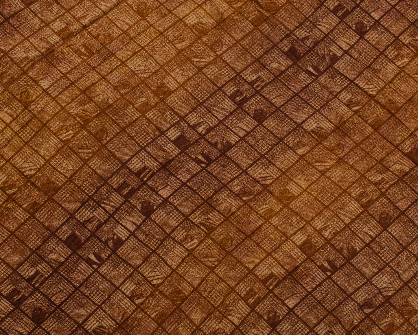 Sushila Vintage Brown Saree 100% Pure Crepe Silk Printed 5 Yard Soft Fabric