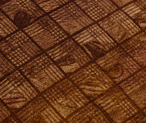 Sushila Vintage Brown Saree 100% Pure Crepe Silk Printed 5 Yard Soft Fabric