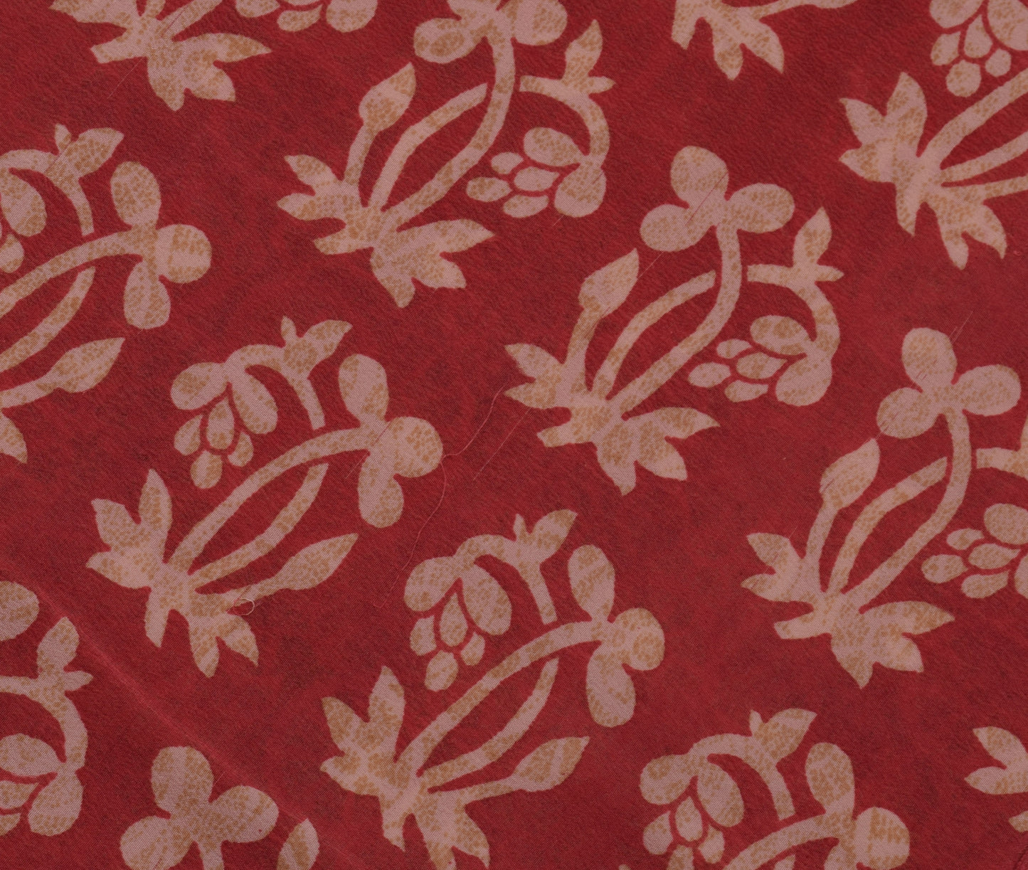 Sushila Vintage Pink Saree 100% Pure Crepe Silk Printed Floral Soft Fabric