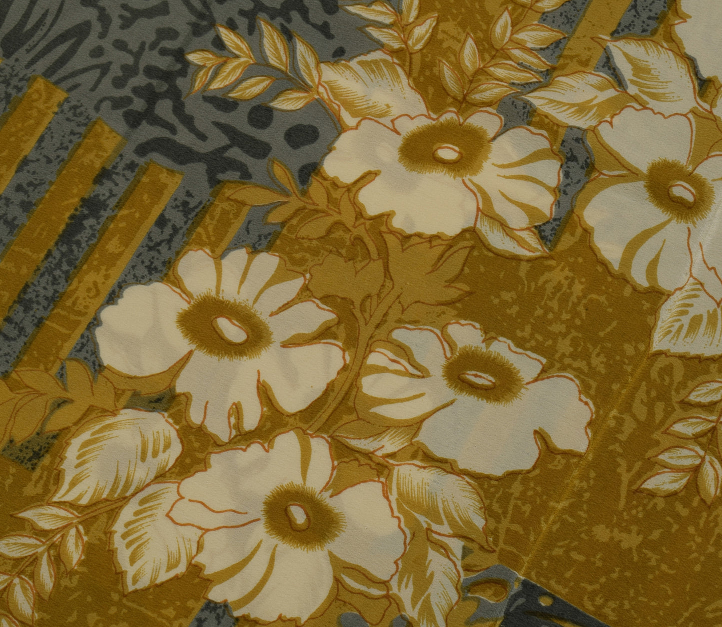 Sushila Vintage Green Saree 100% Pure Crepe Silk Printed Floral 5 YD Soft Fabric