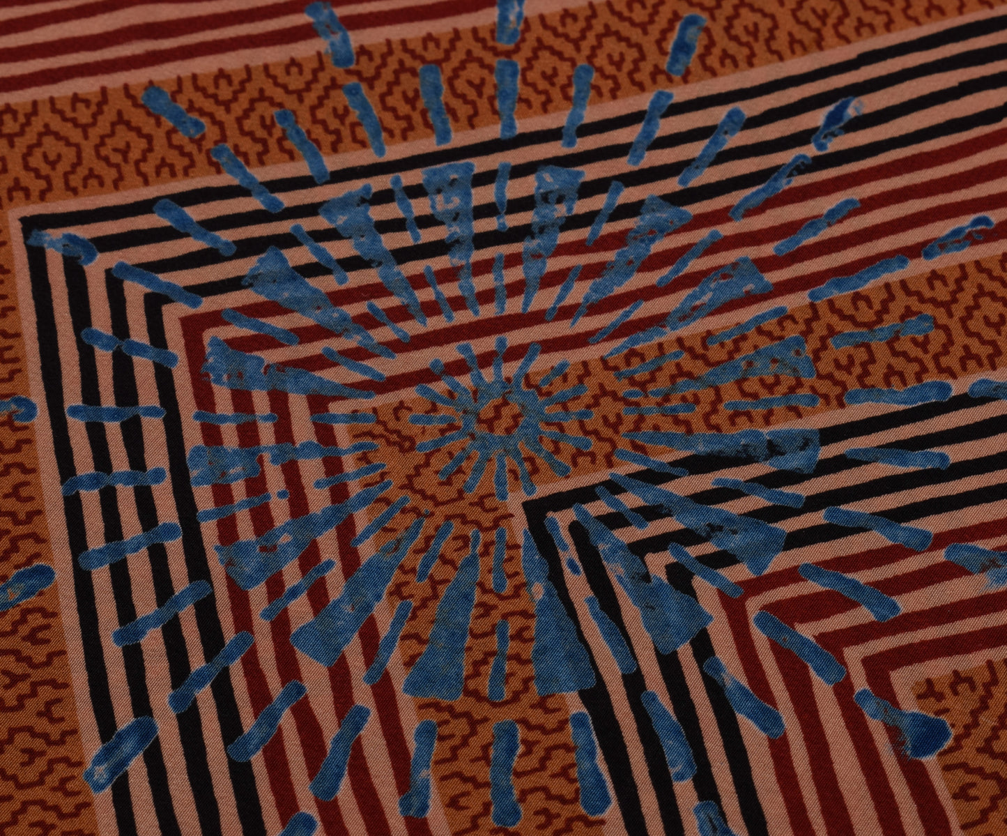 Sushila Vintage Indian Saree 100% Pure Crepe Silk Printed 5 Yard Soft Fabric