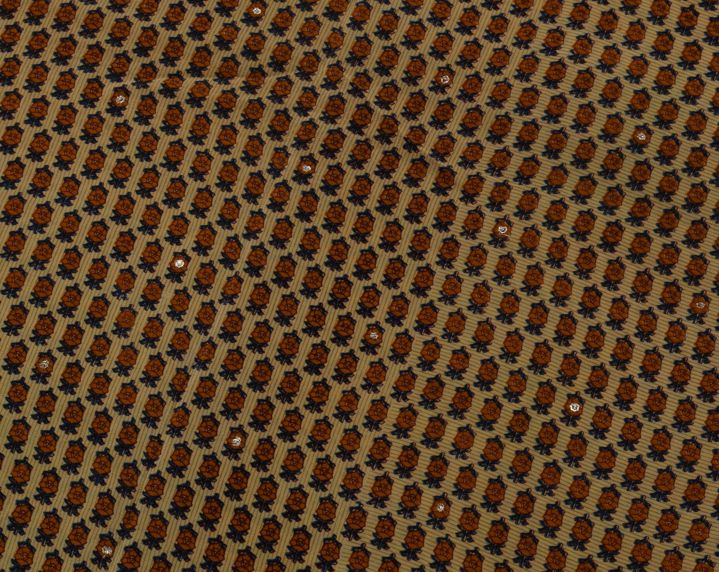 Sushila Vintage Light Brown Saree Pure Crepe Silk Printed Floral Soft Fabric