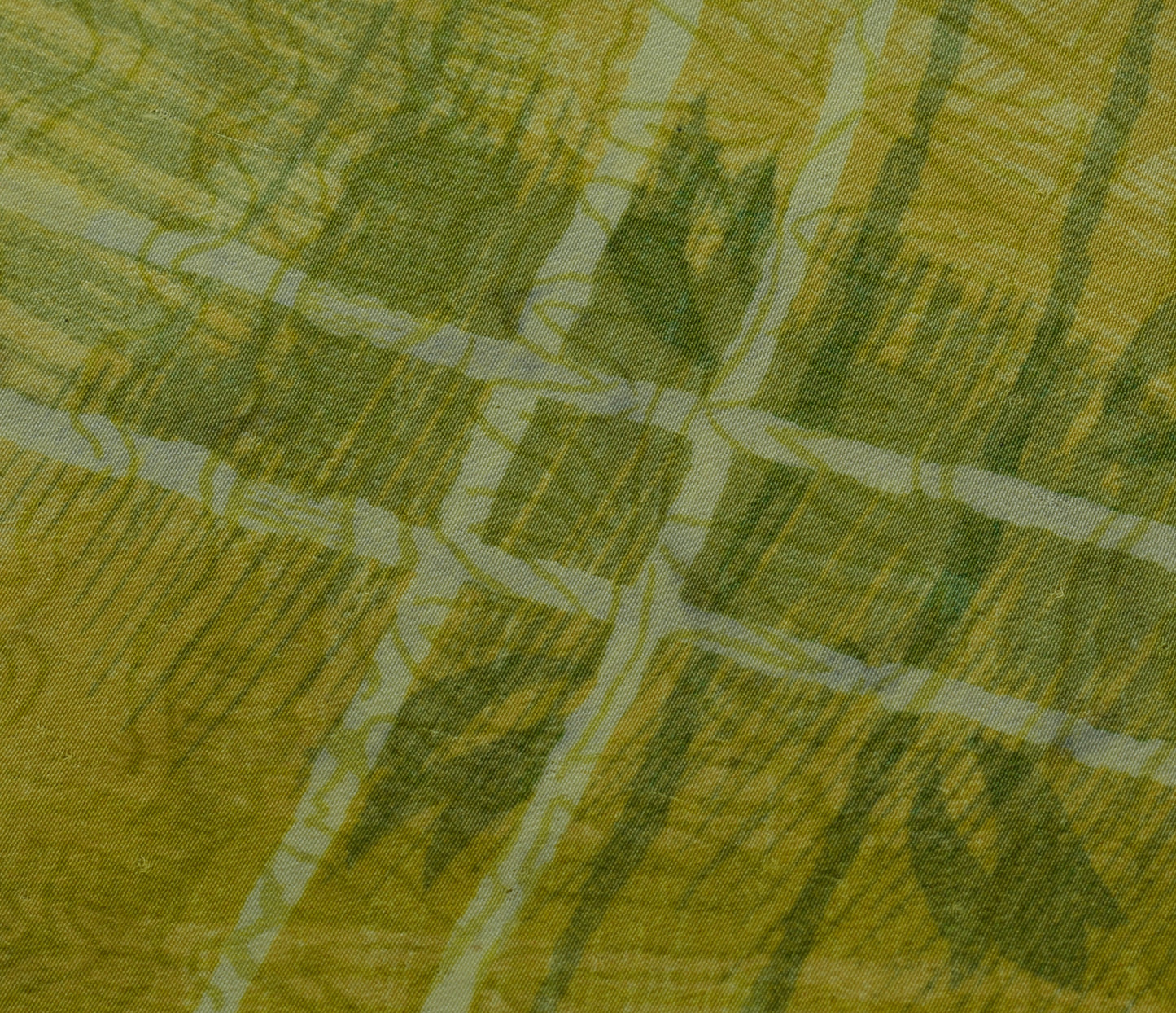 Sushila Vintage Green Saree 100% Pure Crepe Silk Printed 5 Yard Soft Fabric