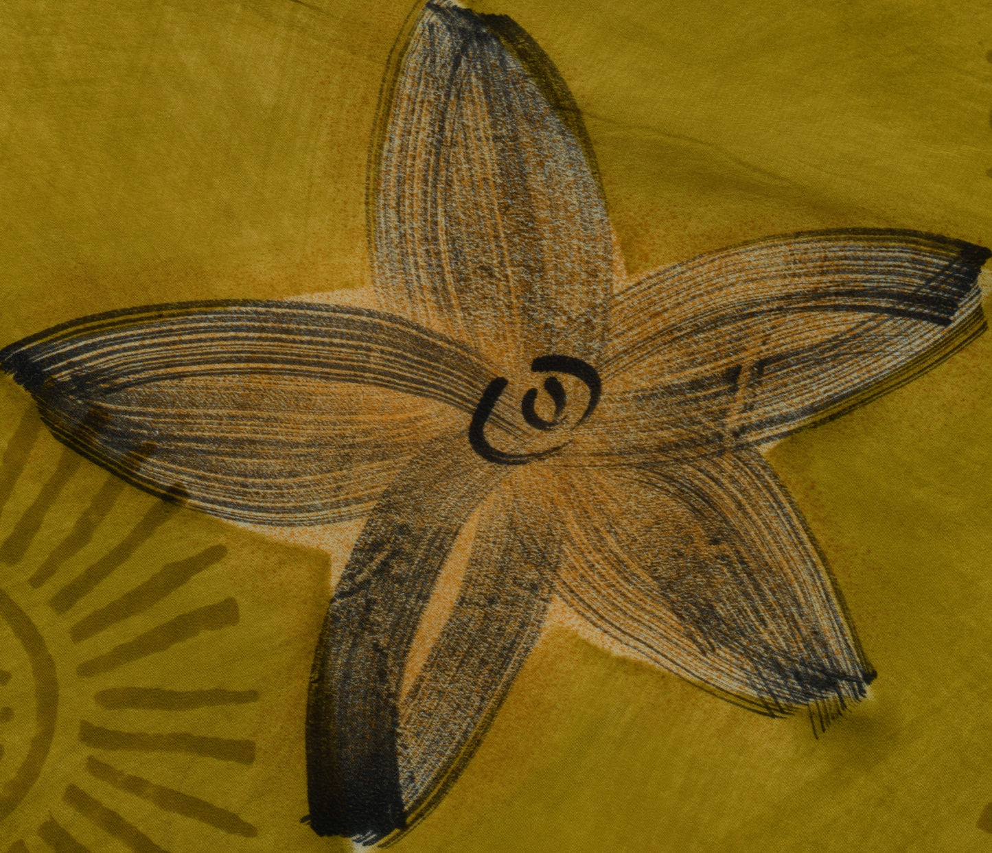 Sushila Vintage Green Saree 100% Pure Crepe Silk Printed Floral Soft Fabric