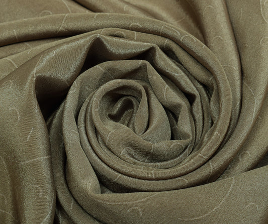 Sushila Vintage Indian Saree Blend Crepe Silk Printed Soft 5 YD Craft Fabric