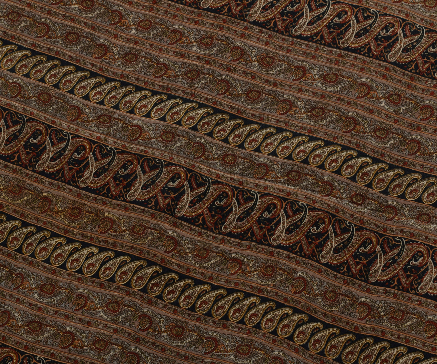 Sushila Vintage Cream Indian Saree 100% Pure Crepe Silk Printed Soft Fabric