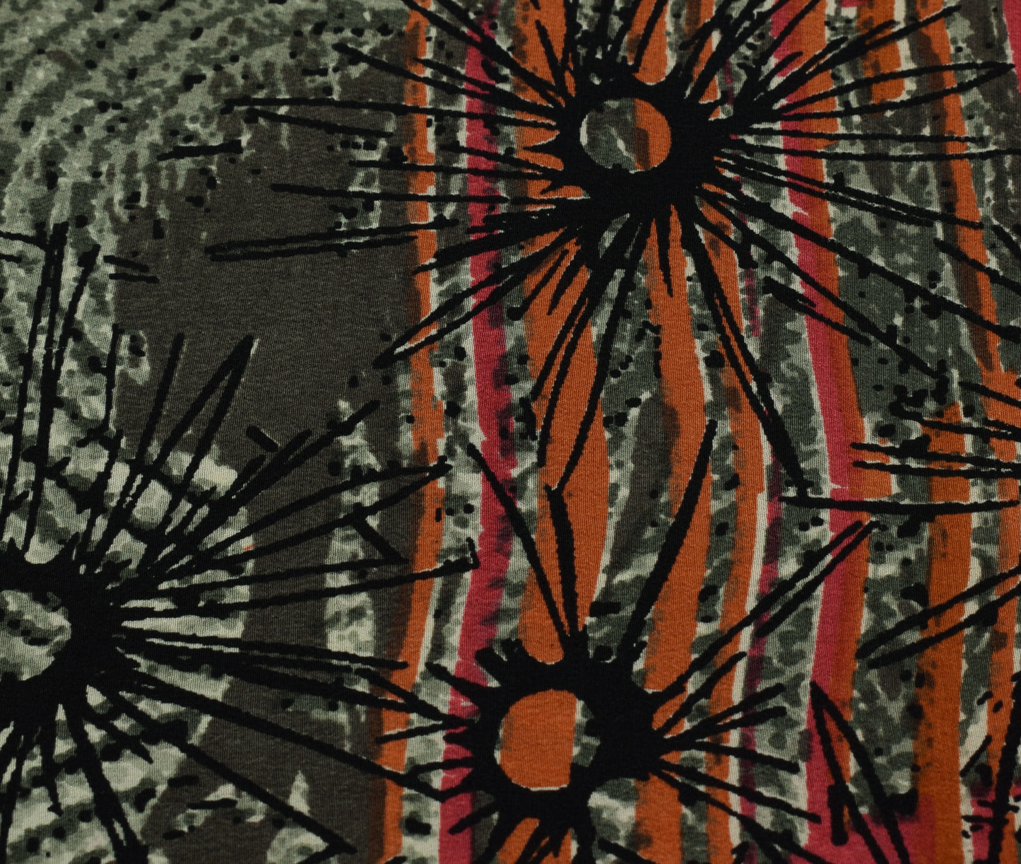 Sushila Vintage Indian Saree 100% Pure Crepe Silk Printed Floral Soft Fabric